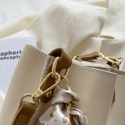 Chic Chain Bucket Tote Bag