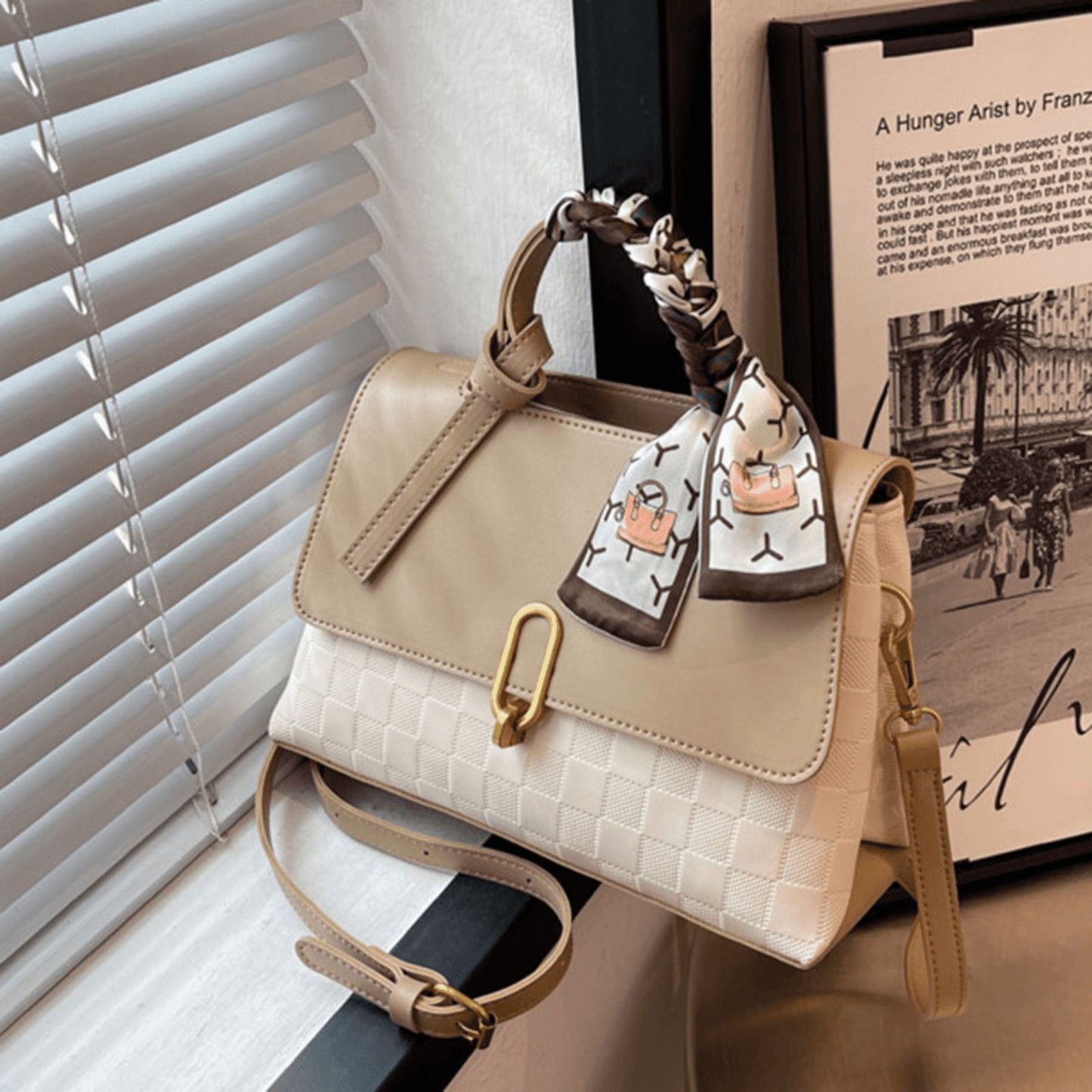 Sandstone Charm Crossbody Handbag