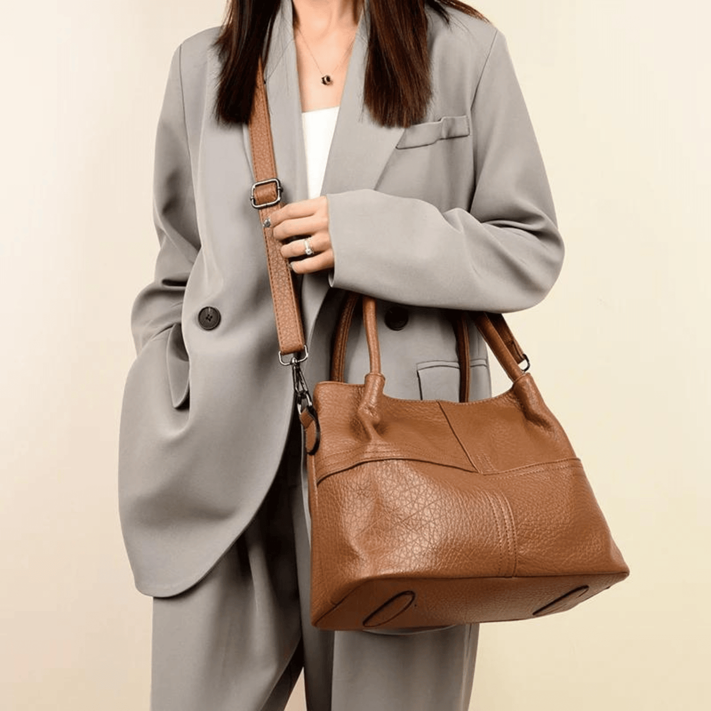 Mocha Luxe Women Crossbody Handbag