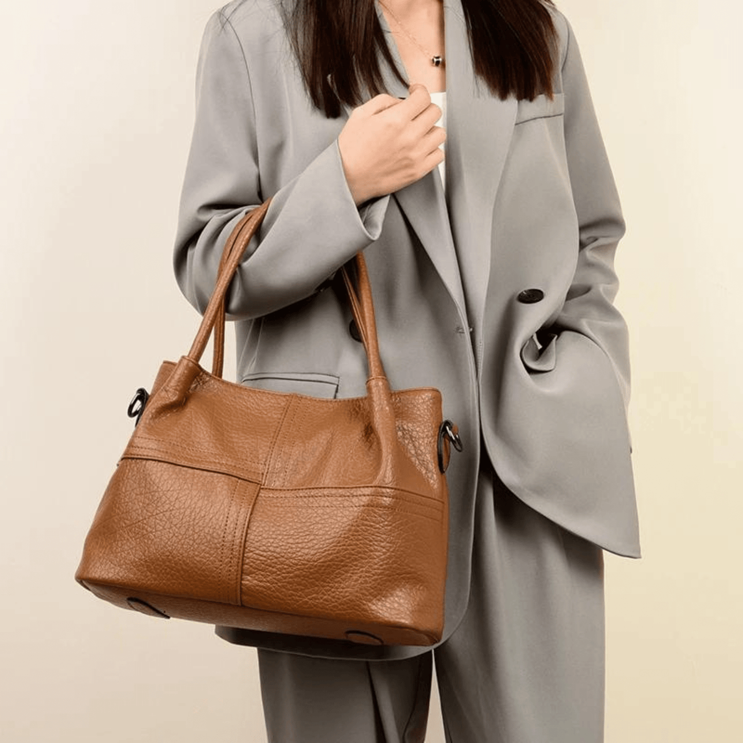 Mocha Luxe Women Crossbody Handbag