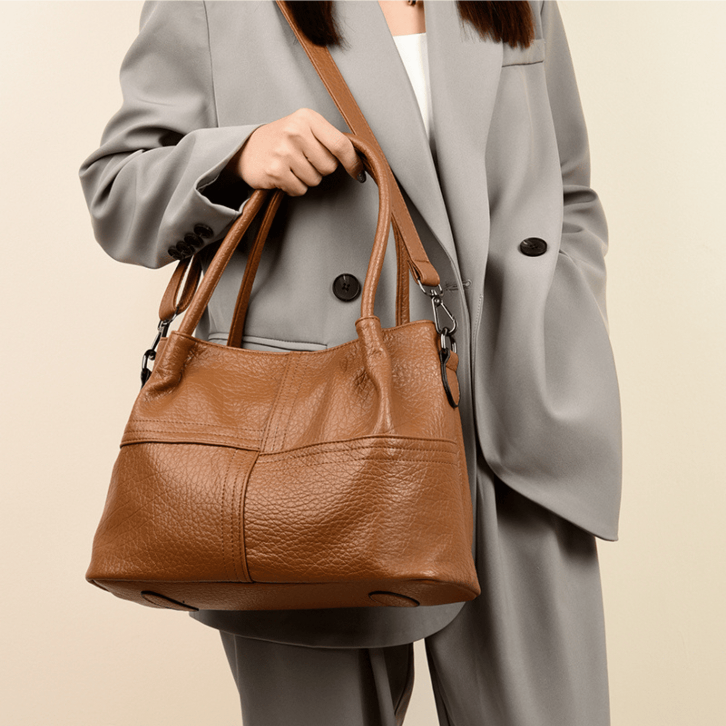 Mocha Luxe Women Crossbody Handbag