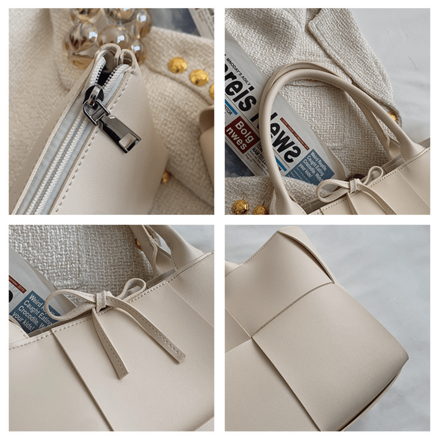 Woven Elegance Tote Bag