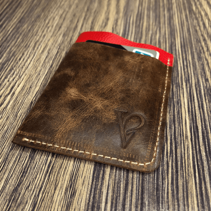 Cherry Wrap - Leather Card Holder